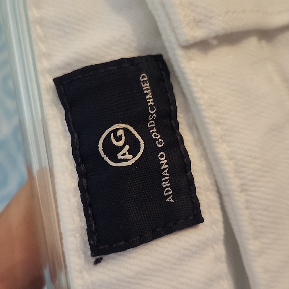 AG The Prima Mid Rise White Cigarette leg Stretch Jeans | Size 31 - Picture 6 of 9